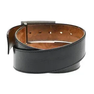 LOUIS VUITTON Logo Ceinture Jeans Belt Leather Black Silver M6812 Spain 67FB829 Louis Vuitton | Accessories | Louis Vuitton Logo Ceinture  main image 4